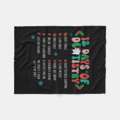 Couverture Polaire 12 Jour De Dentistesse Noël Dentiste Dentaire Hygi (Devant (Horizontal))