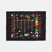 Couverture Polaire 12 Jours De Pharmacie Funny Christmas Pharmacist T (Devant (Horizontal))