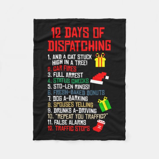 Couverture Polaire 12 Jours D'Expédition Du Pajama De Noël (Devant)