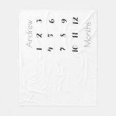 Couverture Polaire 12 Mois Jalon Garçon Gris/Noir (Devant)