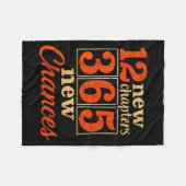 Couverture Polaire 12 New Chapters 365 Chances Motivational (Devant (Horizontal))