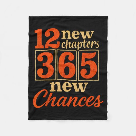 Couverture Polaire 12 New Chapters 365 Chances Motivational (Devant)