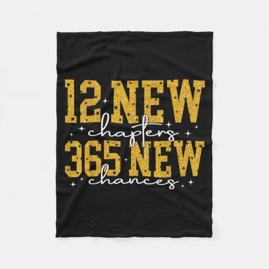 Couverture Polaire 12 New Chapters 365 New Chances Happy New Year Par (Devant)