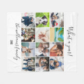 Couverture Polaire 12 Photo Collage Quel An (Devant (Horizontal))