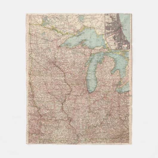 Couverture Polaire 13435 Mich, WIS, Minn, Ia, MOIS, défectuosité, (Devant)