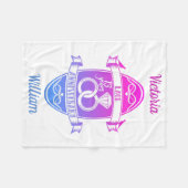 Couverture Polaire 13 ans traditionnel dentelle 13e anniversaire de m (Devant (Horizontal))