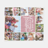 Couverture Polaire 13 Collage Photo Grand-mère Bénédictions les plus  (Devant (Horizontal))