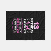 Couverture Polaire 13e anniversaire 13 ans filles amusant adolescent (Devant (Horizontal))