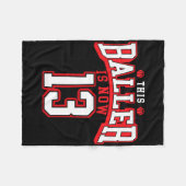 Couverture Polaire 13e anniversaire Bysketbyll Lover 13 ans Anniversa (Devant (Horizontal))