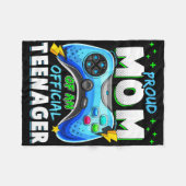 Couverture Polaire 13e anniversaire Fière Maman Officielle Adolescent (Devant (Horizontal))