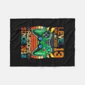 Couverture Polaire 13e anniversaire Gift Boys Niveau 13 déverrouillé  (Devant (Horizontal))