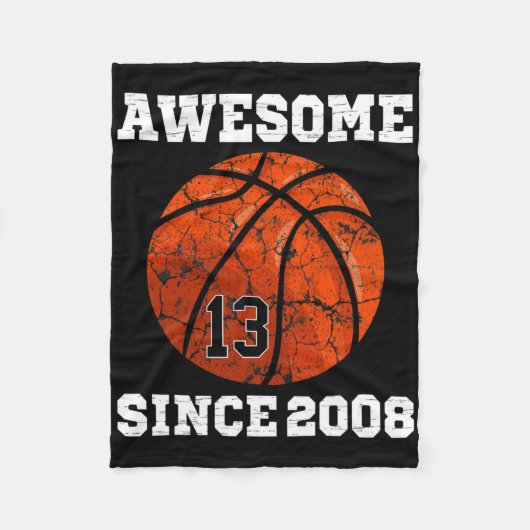 Couverture Polaire 13th Birthday Sketll Lover Gift 13 Years Old Vinta (Devant)