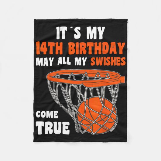 Couverture Polaire 14 Ans Joyeux 14ème Anniversaire Bysketbyll 14ème (Devant)