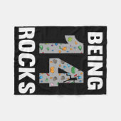 Couverture Polaire 14 Year Old Rock Climber Birthday 14th Climber Bei (Devant (Horizontal))