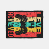 Couverture Polaire 14th Birthday Level 14 Achieved Gamer Funny Birthd (Devant (Horizontal))