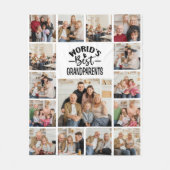 Couverture Polaire 15 Image World's Best Grandparents Fleece Blanket (Devant)