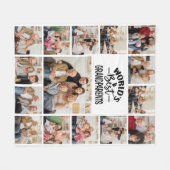 Couverture Polaire 15 Image World's Best Grandparents Fleece Blanket (Devant (Horizontal))