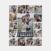 Couverture Polaire 15 Photo Collage Nom du monogramme (Devant)