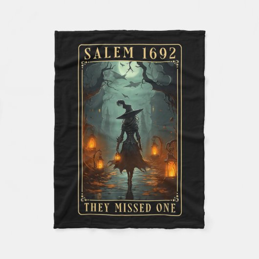 Couverture Polaire 1692 Ils Ont Manqué Une Sorcière D'Halloween (Devant)