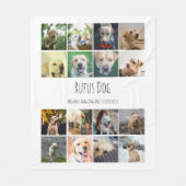 Couverture Polaire 16 Photos Collage and Personalized Texte (Devant)