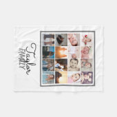 Couverture Polaire 16 Photos Collage Modèle personnalisé (Devant (Horizontal))