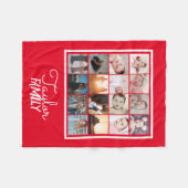 Couverture Polaire 16 Photos Collage Modèle personnalisé (Devant (Horizontal))