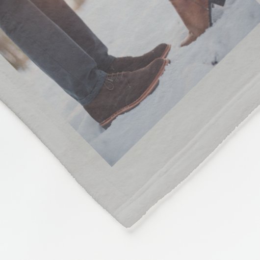 Couverture Polaire 16 photos collage vous aime à la lune et retour (Coin)