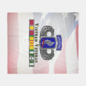 Couverture Polaire 173e brigade aéroportée Vétéran du Vietnam (Devant (Horizontal))