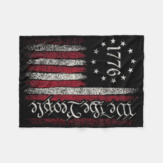 Couverture Polaire 1776 Drapeau Constitution Fête de l'Indépendance A (Devant (Horizontal))