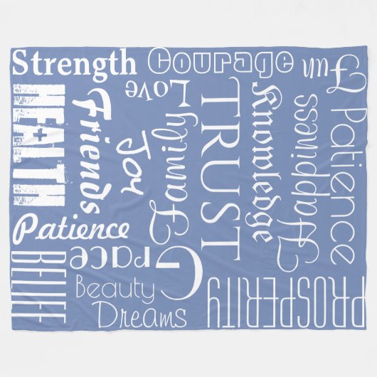 Couverture Polaire 18 Noms ou mots personnalisés Meilleures Voix pola (Devant (Horizontal))