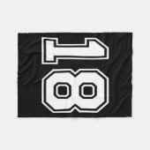 Couverture Polaire 18 Number Eighteen Team Sports Graphic Matching Va (Devant (Horizontal))