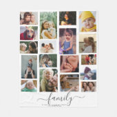 Couverture Polaire 18 Photo Collage Cute Family Love Memory (Devant)