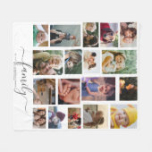 Couverture Polaire 18 Photo Collage Cute Family Love Memory (Devant (Horizontal))
