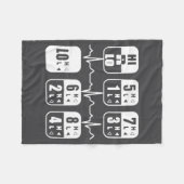 Couverture Polaire 18 Speeds Shift Trucker Heartbeat Funny Truck (Devant (Horizontal))