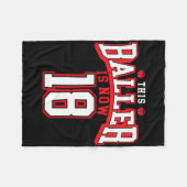 Couverture Polaire 18e anniversaire Bysketbyll Lover 18 ans Anniversa (Devant (Horizontal))