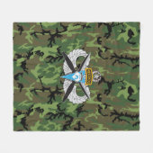 Couverture Polaire 18e corps aéroporté Recondo Camo Blanket (Devant (Horizontal))