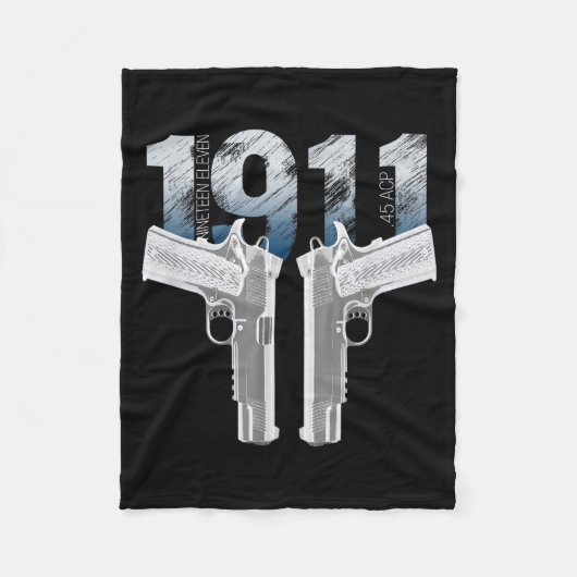 Couverture Polaire 1911 Handgun Pro Gun 2nd Amendment Gift  (Devant)