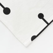 Couverture Polaire 1950s Eames Era Art Crosshairs Turquoise (Coin)