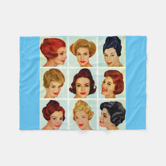 Couverture Polaire 1960 s hairstyles grid (Devant (Horizontal))