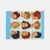 Couverture Polaire 1960 s hairstyles grid (Devant (Horizontal))