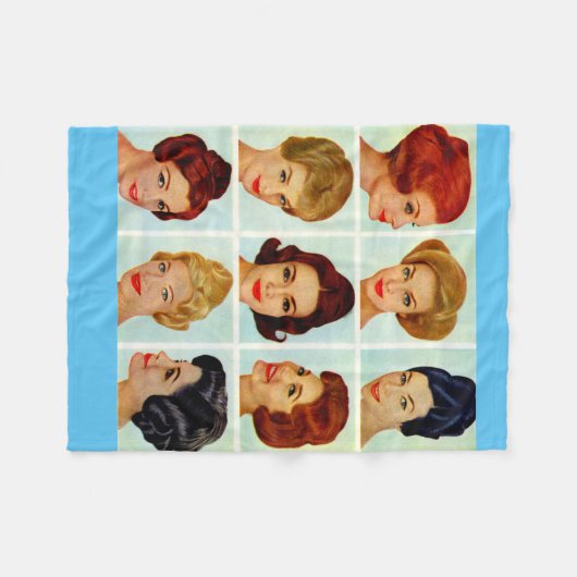 Couverture Polaire 1960 s hairstyles grid (Devant (Horizontal))