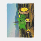 Couverture Polaire 1962 Grand Tracteur vert Cosy Fleece Blanket (Devant)