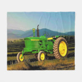 Couverture Polaire 1962 Grand Tracteur vert Cosy Fleece Blanket (Devant (Horizontal))