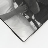 Couverture Polaire 1ère année mariage anniversaire photo collage (Coin)