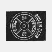 Couverture Polaire 200 Lbs Pound Bench Press Club Gym Weightlifting P (Devant (Horizontal))