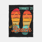 Couverture Polaire 2021 Summer Family Beach Ocean Vacation Matching F (Devant)