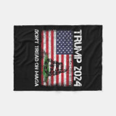 Couverture Polaire 2024 Ne pas rouler sur le serpent à drapeau améric (Devant (Horizontal))