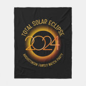 Couverture Polaire 2024 TOTAL SOLAR ECLIPSE Famille Souvenir (Devant)