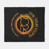 Couverture Polaire 2024 TOTAL SOLAR ECLIPSE Famille Souvenir (Devant (Horizontal))