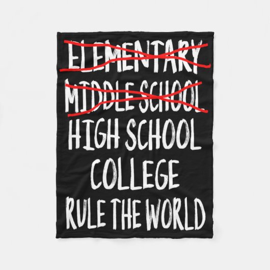 Couverture Polaire 2025 Junior High Graduation Funny Middle School Gr (Devant)